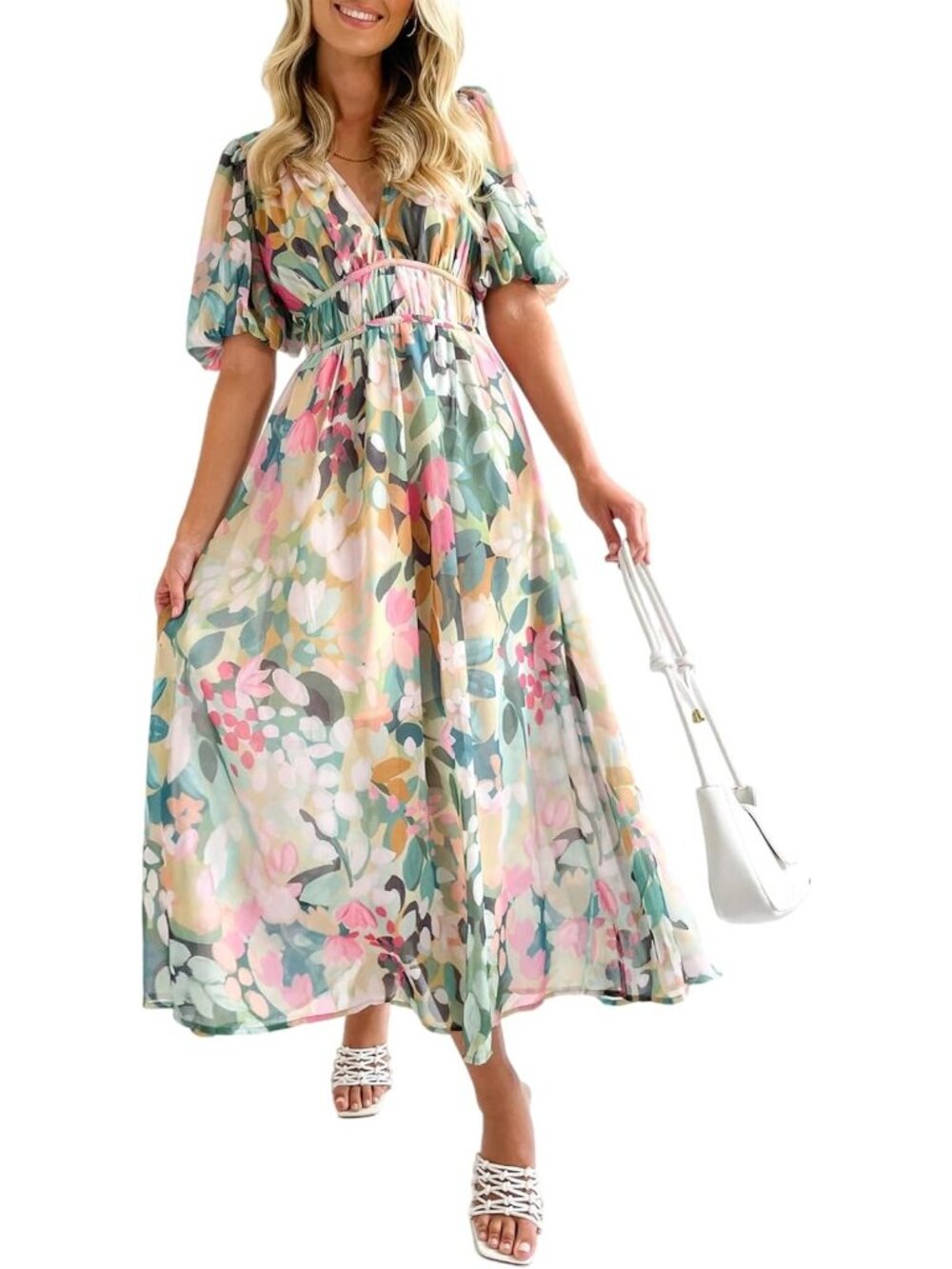 Floral Maxi Dress for Women - Summer Spring Wedding Guest Outfit, 2026 Style